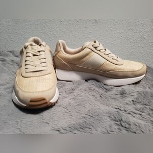 Dolce Vita Cream and Tan Sneakers